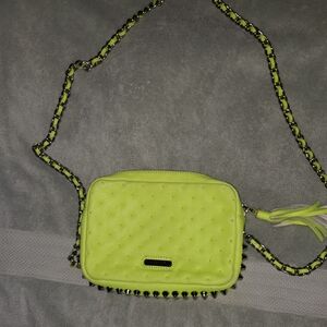 Rebecca Minkoff Neon Green Studded Crossbody Bag